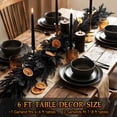 thumbnail image 5 of 6FT PE Black Halloween Garland 55 Branches Bendable Hangable for Mantel Decor Front Door Stair Railing Window Table Centerpiece Thanksgiving Christmas Garlands, 5 of 11