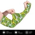 thumbnail image 3 of Bingfone Farmers Gardening Sleeves Sun Protection Arm Cooling Sleeves For Women Men With Thumb Hole - Watercolor Kiwi Fruits Summer, 3 of 8