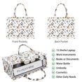 thumbnail image 2 of Large Capacity Tote Bag,Beagle Dog and Footprints Handbag Fashion Luxury Tote Bag,15.7"x13"x 5.1" Inches,Laptop Compatible, 2 of 6