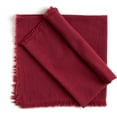 thumbnail image 2 of ANA Burgundy Cloth Napkins Set of 6 18x18 inch Cotton Dinner Napkins - Washable Soft Premium Hotel Quality Reusable Napkins Perfect Table Napkins for Family Dinners, 2 of 4