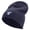 Navy, variant on Wizard Embroidered Big Size Superior Cotton Short Knit Beanie - Black XL-3XL