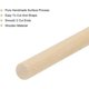 thumbnail image 5 of Round Wood Sticks 0.08"x5.91" Dowel Rod Unfinished Hardwood Stick Craft Twigs Log Stick for DIY Crafts Pack of 50, 5 of 5