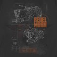 thumbnail image 2 of Women's Rebel Moon Imperium Space Fighter Schematics Graphic Tee Black Small, 2 of 4