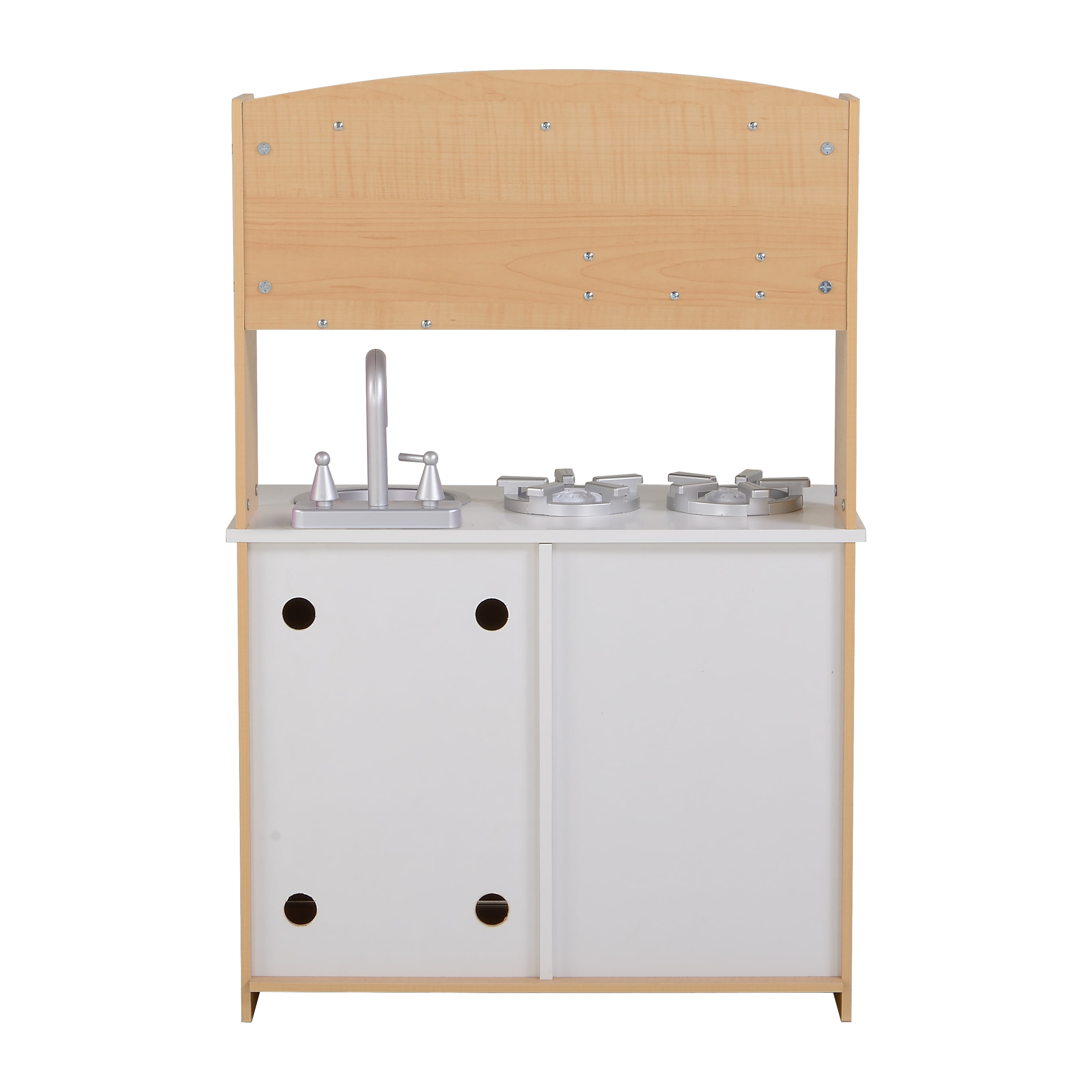 coco and michelle play kitchen