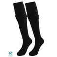 thumbnail image 2 of Deago 1 Pairs Women's Adorable Thigh High Cotton Socks Over Knee Tights Long Boot Stocking Knee High Leg Warmer (Black), 2 of 9