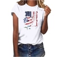 thumbnail image 2 of Mareep T-shirts pour Femmes P-3TG Longueur Épaule T-shirt à Manches Courtes Imprimé Lettre Col Rond à la Mode pour Femmes, 2 of 4