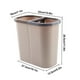 thumbnail image 3 of Papelera de doble compartimento | Gran contenedor de basura de cocina sin tapa de 20 galones | Clasificador de reciclaje de plástico duradero para separación eficiente en seco húmedo en el hogar y, 3 of 5