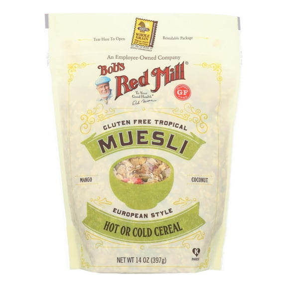 (Price/Case)Bob'S Red Mill Gluten Free Tropical Muesli 14 Ounce Bag - 4 Per Case