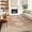 brickred, variant on GENIMO 8'x10' Area Rug, Machine Washable Vintage Oriental Low Pile Rug with Non Slip Backing for Living Room, Bedroom, Dining Room, Multi
