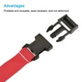 thumbnail image 3 of Uxcell 2m Adjustable with Quick Release Buckle Luggage Straps, Red 3 Pack, 3 of 5