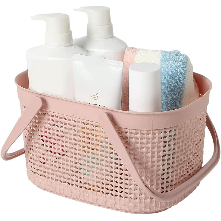 Hioffice Cleaning Caddy Large Plastic Storage Basket Shower Caddy Tote  Organizer Basket with Handle, caddy for Cleaning Products, Bathroom,  Kitchen