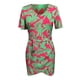 thumbnail image 4 of Vestimenta Casual Vestido estampado de mujer Cinturón Manga corta Moda Dobladillo irregular Vestido de dama (Verde L) Ygjytge para Mujer Verde T 22, 4 of 9