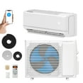 thumbnail image 1 of DEXTRUS 12000 BTU Mini Split AC w/ Heat Pump, 21 SEER2, 208-230V, Compatible with Wifi & Alexa, Cools 750 Sq ft, Includes Install Kit, White, 1 of 11