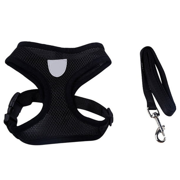 Pet Dog Harness and Leads Adjustable Leash Vest Breathable Walmart