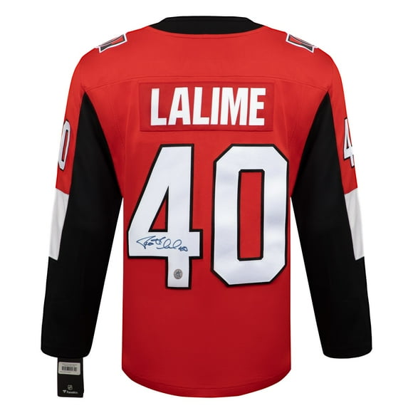 Patrick Lalime Autographed Ottawa Hockey Fan Replica Jersey