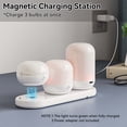 thumbnail image 3 of SUNMORY Rechargeable Night Light, Table Lamp for Bedroom, Dimmable Bedside Lamp with Magnetic Charging Station, Small Nightstand Lamp, LED Lights with 12 RGB Colors, Timer & Remote Control, 3 of 10