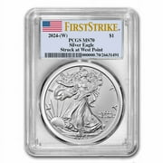 U.S. MINT 2024-(W) American Silver Eagle MS-70 PCGS (FirstStrike)