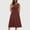 Wine, variant on Vetsdori Womens Solid Color Maxi Dresses Sleeveless Casual Slip Dress Party,Pockets A-Line Summer Lightweight Dress for Ladies Crew Neck