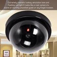 thumbnail image 3 of Tignapoo 2-Pack Black Dummy Security Cameras with Flashing LED Light, No Battery Included, Easy Wall/Ceiling Installation, Realistic Design for Home & Office Protection, 3 of 6