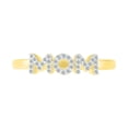 thumbnail image 2 of DGOLD 10kt Yellow Gold Round White Diamond Mother's Day MOM Ring (1/10 cttw), 2 of 3