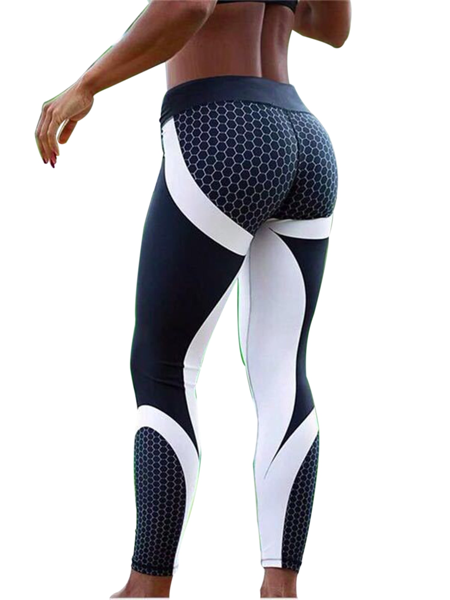 Women Fitness Leggings Ladies Running Gym Sports High Waist Yoga Pants Trousers 