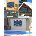 thumbnail image 4 of 4th of July Outdoor TV Cover 60 to 65 Inch Weatherproof, Retro Wood Patriot Independence Day 600D Oxford TV Covers with Waterproof Zipper, Outside Flat TV Screen Protector Size 58"W x 37"H x 4.5"D, 4 of 7