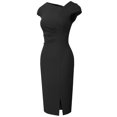 thumbnail image 4 of Vestido tubo de estilo vintage para mujer con abertura, 4 of 6