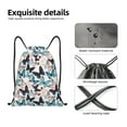 thumbnail image 3 of Yiaed Butterfly Print Drawstring Bags Drawstring Backpack Bulk String Back Pack Gym Sport Bag-Small, 3 of 5
