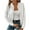 White, variant on Women's Casual Flannel Plaid Shacket Button Down Long Sleeve Shirt Jacket Coats with Pockets Black,L