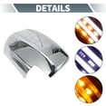thumbnail image 6 of Car Rear View Left Right Mirror Cover Cap Overlay for Lexus Fits w/ Wider LED Lamp Pair Chrome Plated, 6 of 7