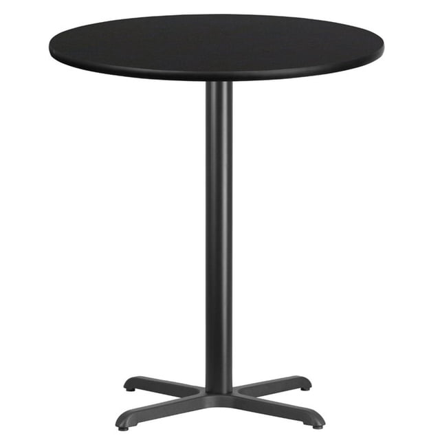 Bowery Hill 36" Table de Bar Ronde en Noir