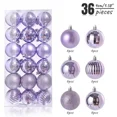 thumbnail image 3 of Bolas de Navidad irrompibles e irrompibles, bolas de plástico de 6/4/3 cm, adornos navideños a granel, juego para decoraciones festivas de árboles, 3 of 5