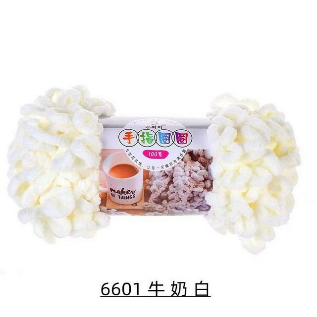 5PCS=500g Puffy Finger Loop Chunky Giant Chenille Yarn Crochet Hand Knitting Soft Rope Polyester Blanket No Needle Hook Freeship