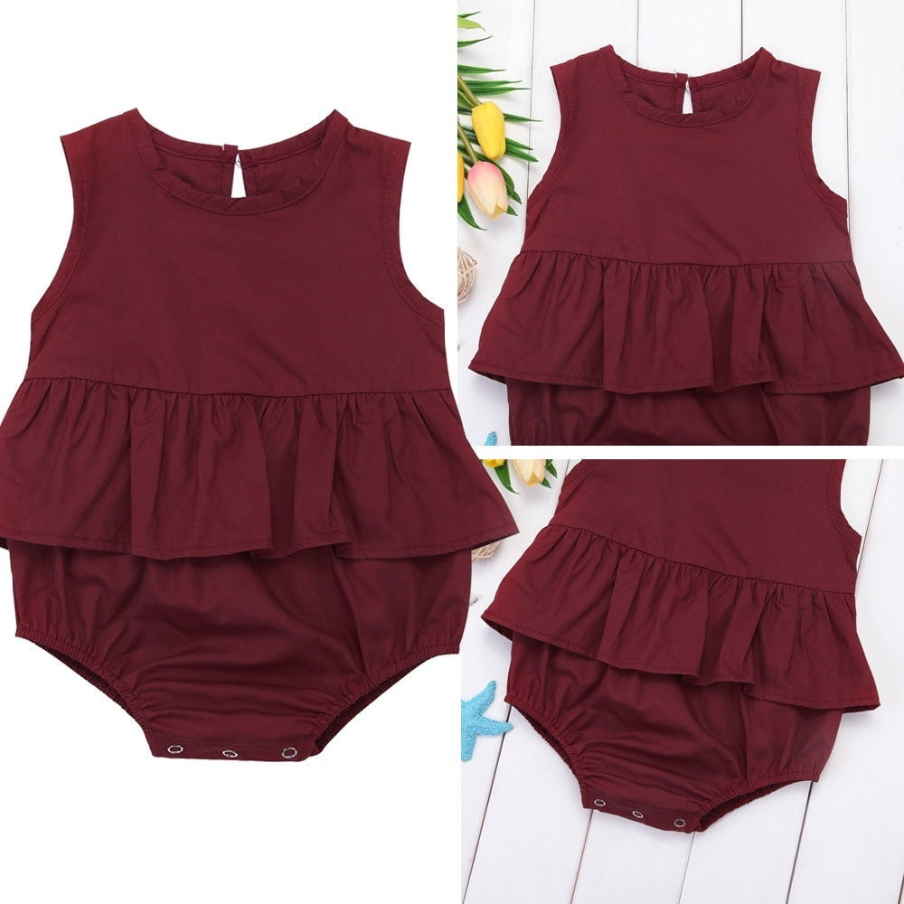 baby girl red romper