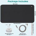 thumbnail image 2 of 24"x71" Grounding Yoga Mat Kit for Bed Sleep Meditation Exercise Mat Back Anti-slip Thickness 3mm Mounse Pad,for EMF Recovery Sleep Therapy Assist,Black Glossy Surface, 2 of 5