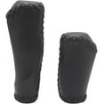 thumbnail image 4 of 1 Pair Casual Retro Beach Cruiser Bike Handle Long/Short Grips Artificial PU Leather Bike Handlebat Grips for Most MTB BMX Road Bicycle 22.2x135/93mm, 4 of 9