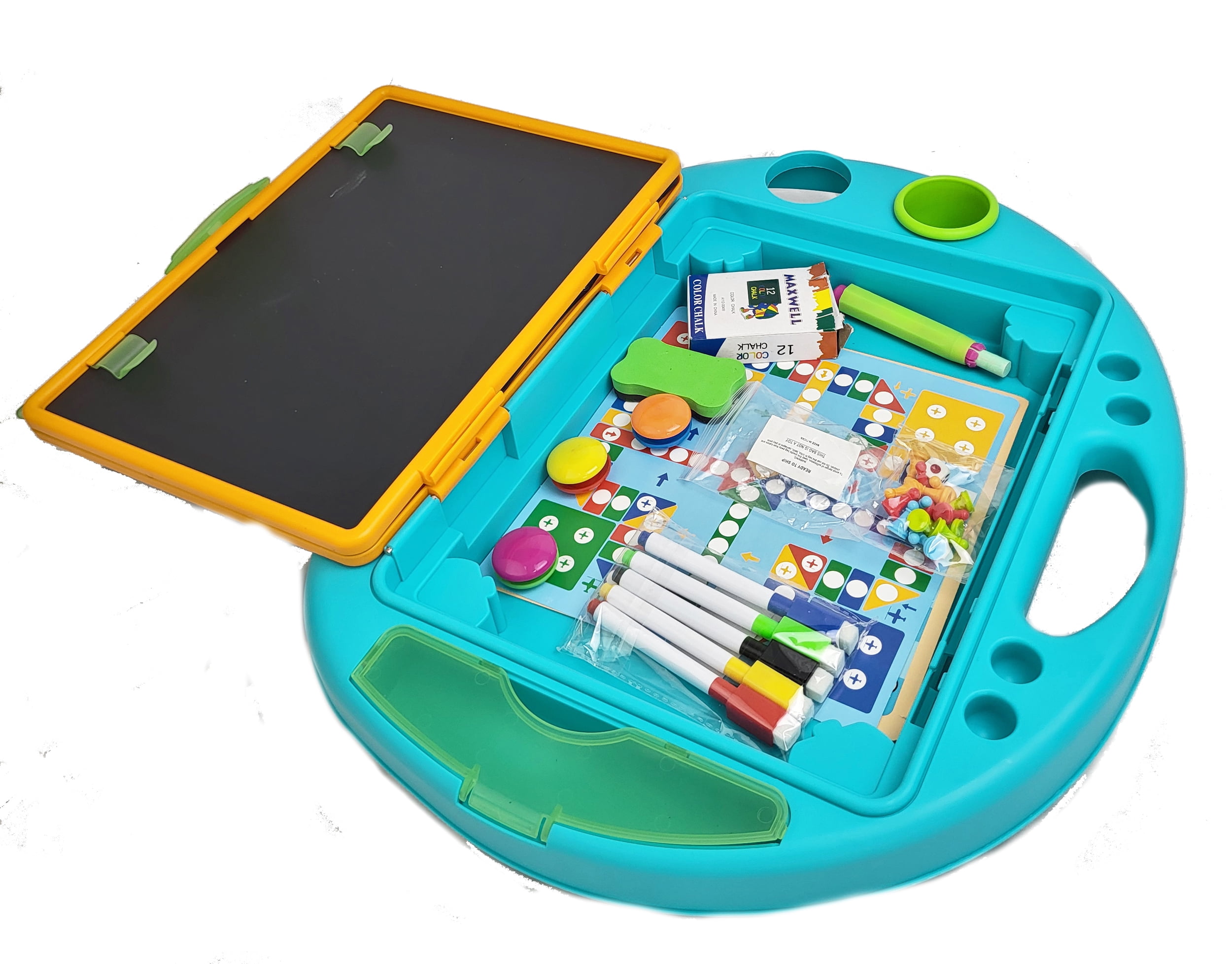 Easel for Kids, Adjustable Standing Sitting Table Top Easel, Double Magnetic Drawing Board with Painting Accessories, Birthday Christmas Gift for Boys Girls