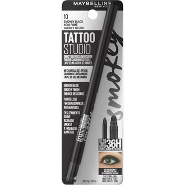 Maybelline Tattoo Studio Mechanical Gel Pencil Eyeliner - 10 Smokey Black - 0.01 oz Package May Vary