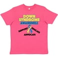 thumbnail image 3 of Inktastic Down Syndrome Awareness Support, Educate, Advocate Youth T-Shirt, 3 of 5