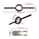 thumbnail image 3 of Kit de herramientas de compresor de resorte de motos de motocicleta de acero inoxidable de acero inoxidable con llave de pasador radial negro para la mayoría de las horquillas de Sreetbike al revés, 3 of 9