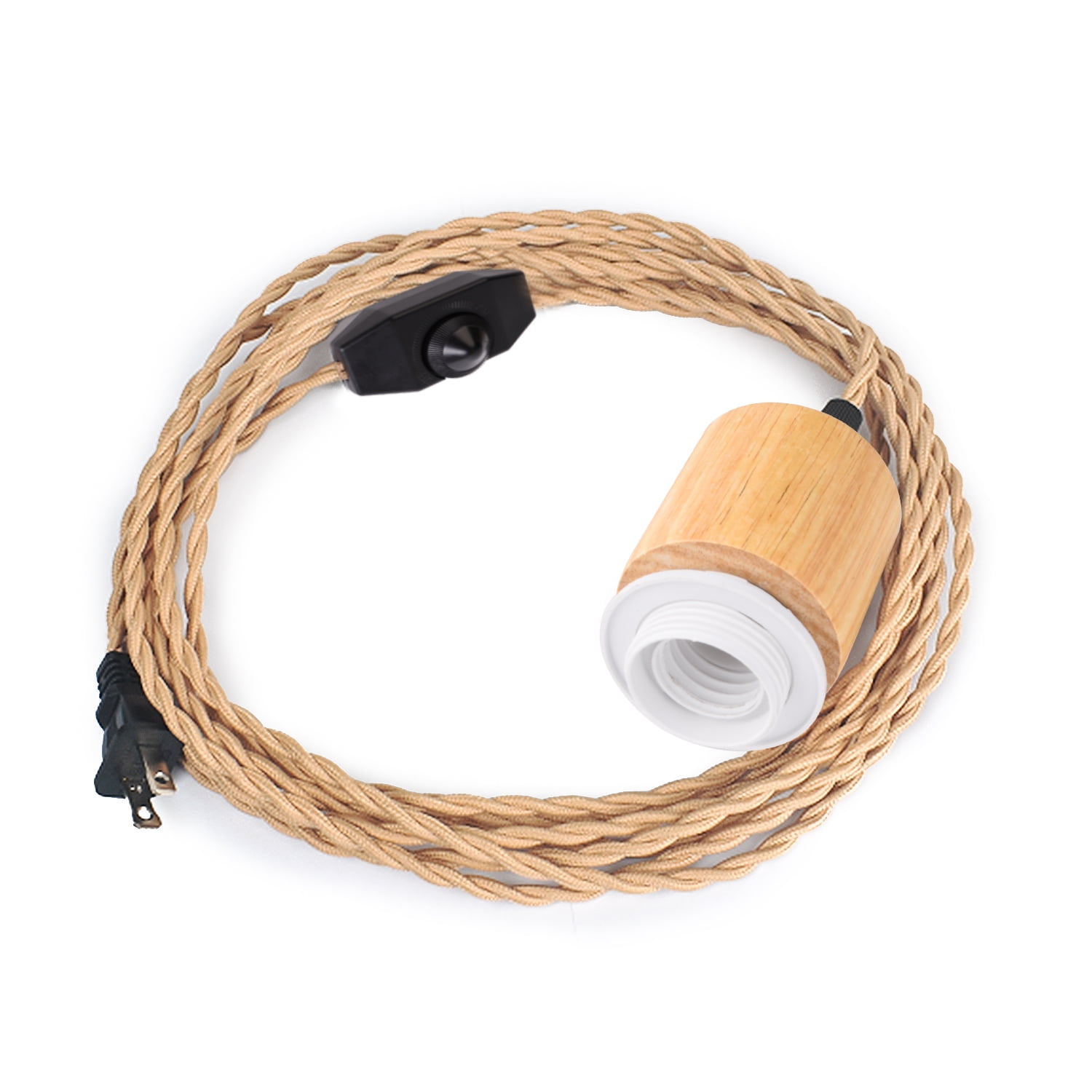 Pendant Light Cord Hanging Light Kit with Dimmable Switch E26 E27 Cable