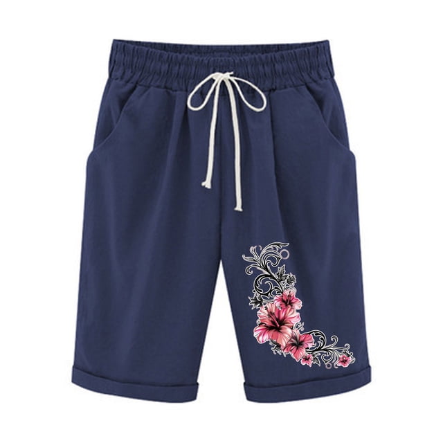 Birdeem Ensemble Haut et Short pour Femmes Shorts à Taille Élastique avec Cordon de Serrage