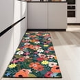 thumbnail image 4 of Pioneer Flower Floral Print Pattern Kitchen Rug Mat,Kitchen Runner Rugs Non Skid Washable,Decorative Kitchen Floor Mats for Kitchen,Sink,Laundry,17"X47", 4 of 5