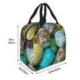 thumbnail image 2 of Yiaed Easter Egg1 Print Insulated Lunch Bag Reusable Cute Tote Lunch Box, Leakproof Cooler Lunch Bags for Work Office Travel School Picnic, 2 of 5