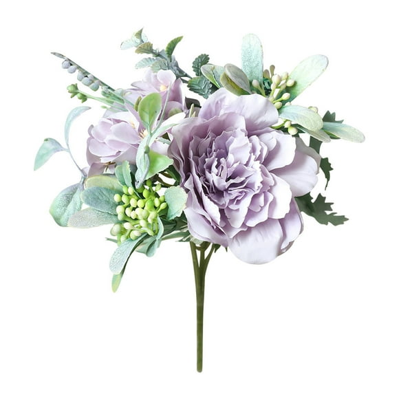 Matoen12 Household Fake Flowers Plastic Artificial Flowers, Home Decor Simulated Globe Flower Handheld Bouquet, Creative Wedding Bridal Holiday Party Household Decoration
