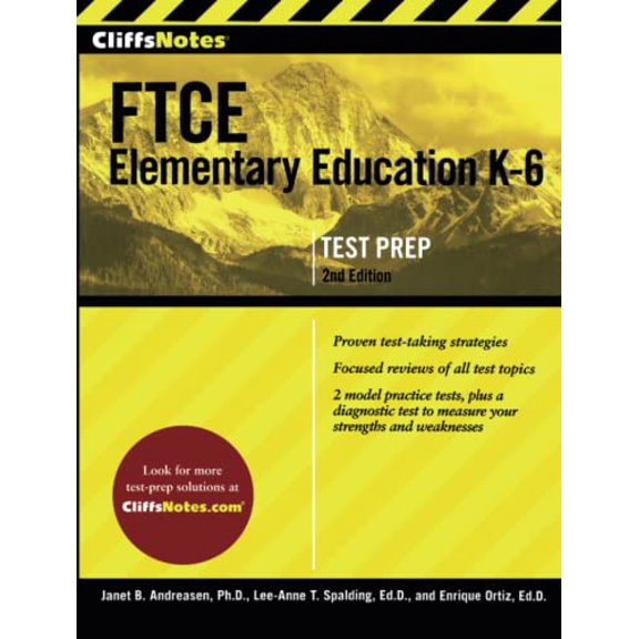 Pre-Owned Cliffsnotes FTCE Elementary Education K-6, 2nd Edition (Paperback) 0544313534 9780544313538