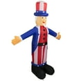 thumbnail image 5 of Inflatable White and Red Lighted Standing Uncle Sam Outdoor Decor 70-Inch, 5 of 6