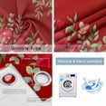 thumbnail image 2 of Love Heart Valentines Day Blackout Curtains for Bedroom, Botanical Eucalyptus Red Thermal Insulated Kitchen Drapes with Grommets, Light Blocking Window Treatment, 2 Panels 42" x 84", 2 of 7