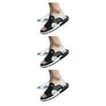 thumbnail image 1 of Sonducket 2 piezas estilo casual hombres Slipon playa sandalia viaje portátil cuero punta abierta zapatilla calzado blanco tamaño 39 Type1 NO1, 1 of 6