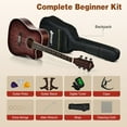 thumbnail image 6 of Infans 41" Full Size Dreadnought Cutaway Acoustic Guitar Kit Beginner Guitarra Red, 6 of 7